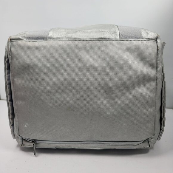 Adidas by Stella McCartney Collab Kierre Light Gray Canvas Duffel Gym Bag - Picture 5 of 10